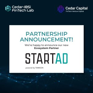 startAD, Cedar FinTech Lab, IBSi UAE, India